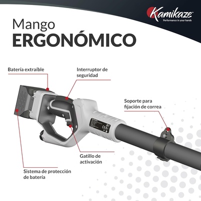 Motosierra Inalambrica con Pertiga Extensible Kamikaze KVS7000P